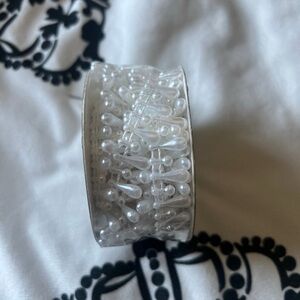 Elegant White Pearl ribbon